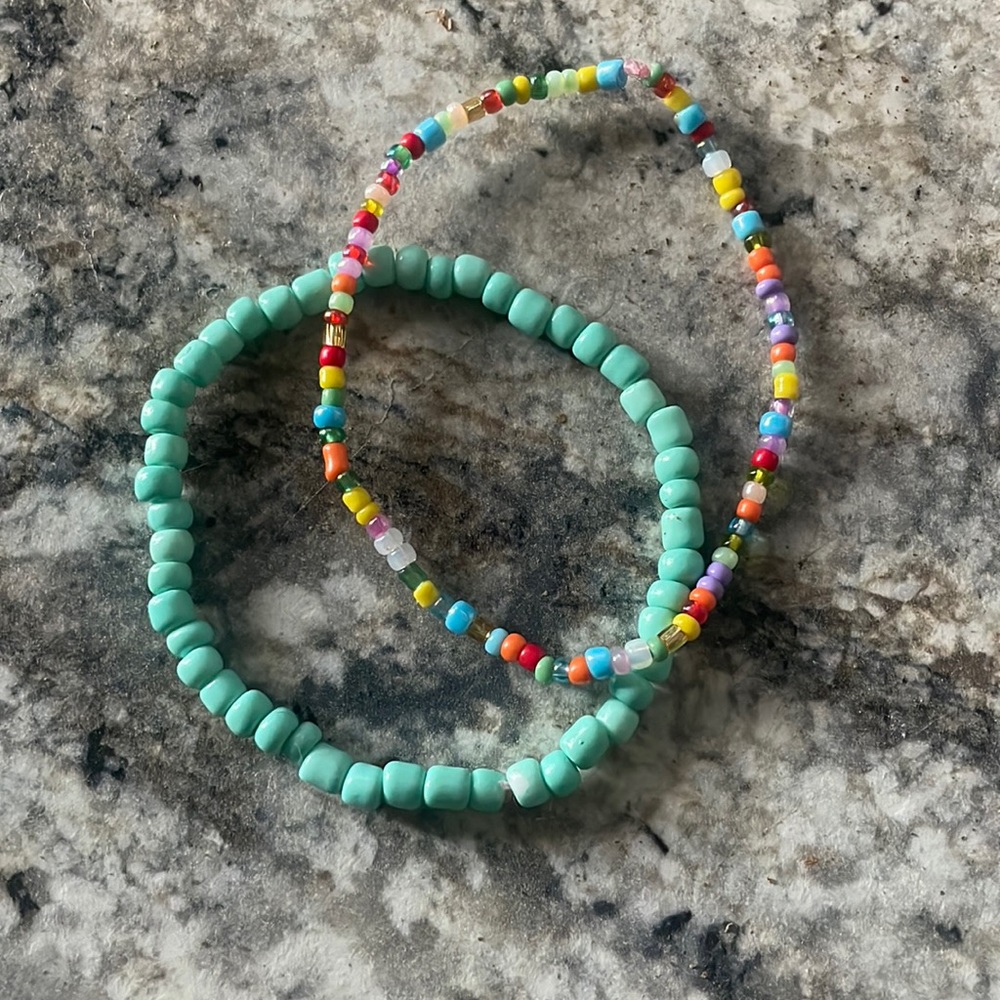 Handmade beaded bracelet set